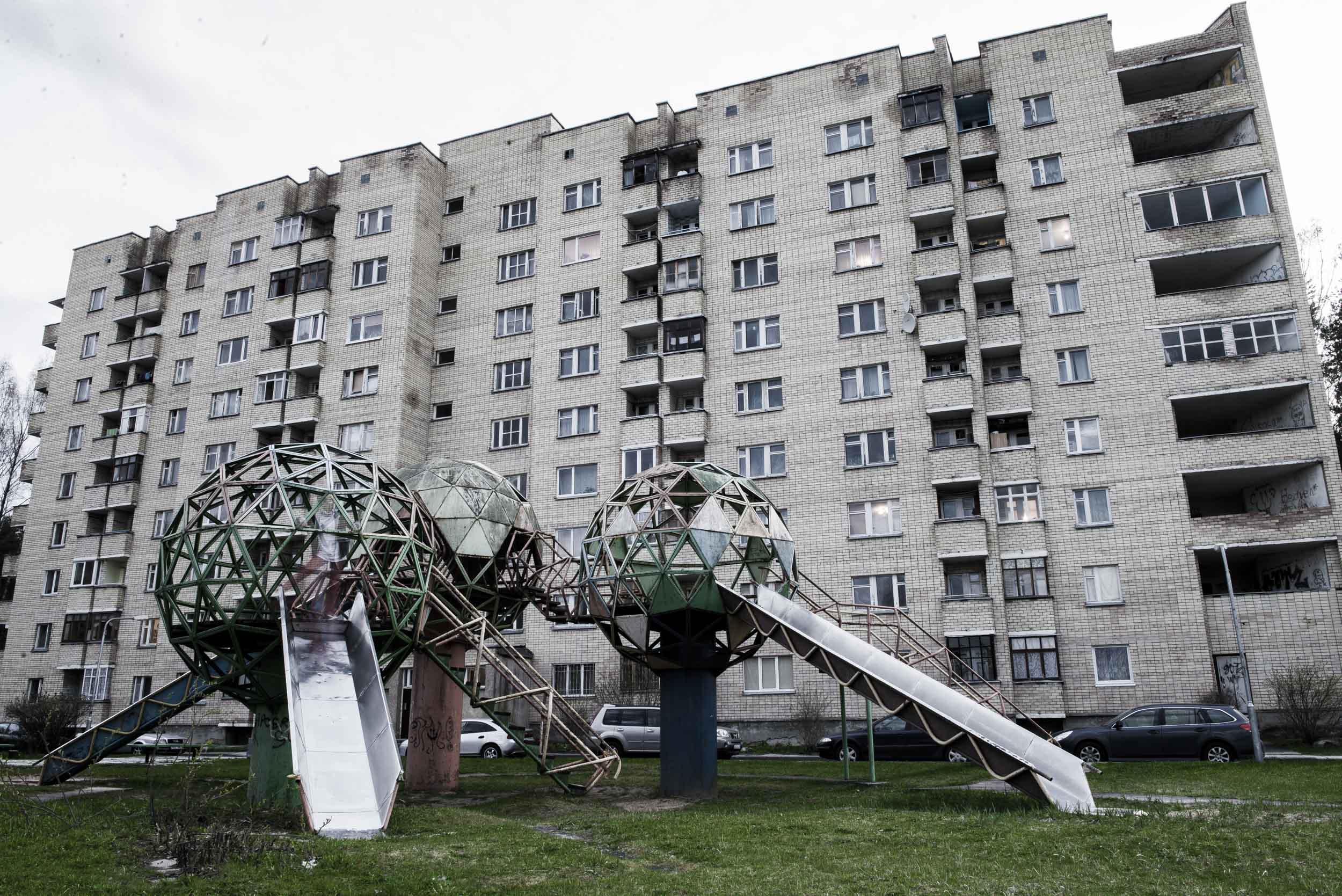 Rundown playground