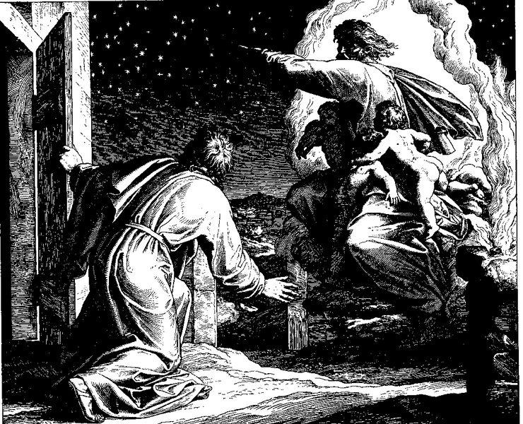 image: “Woodcut for "Die Bibel in Bildern", 1860. by Julius Schnorr von Carolsfeld ( wikimedia )