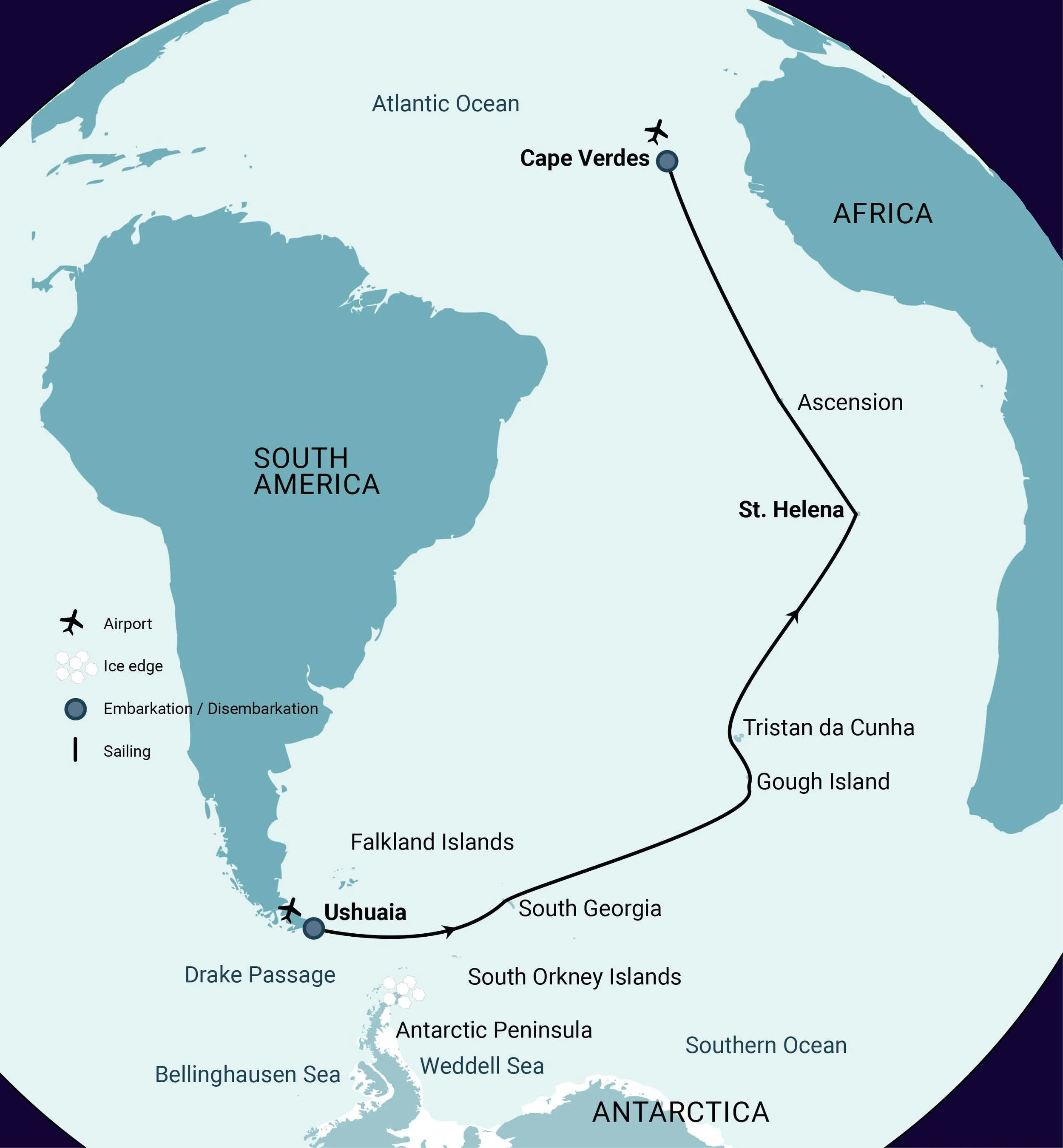 Journey to Earth's Most Remote Islands: Atlantic Odyssey Ushuaia to Cape Verde!