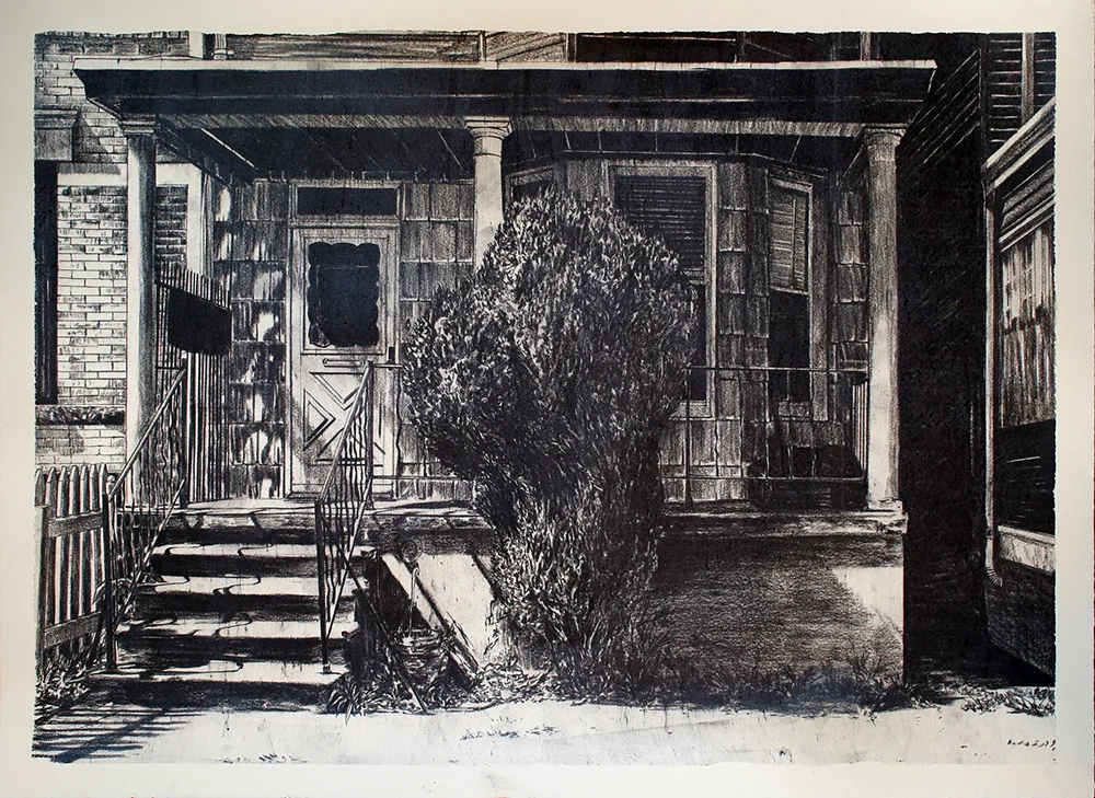 Untitled 4 charcoal on paper 30 x 22 inches 2014