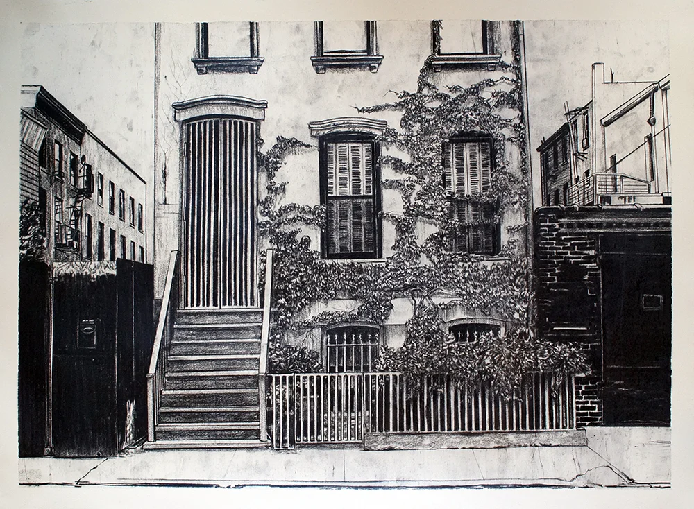 Untitled 5 charcoal on paper 30 x 22 inches 2014