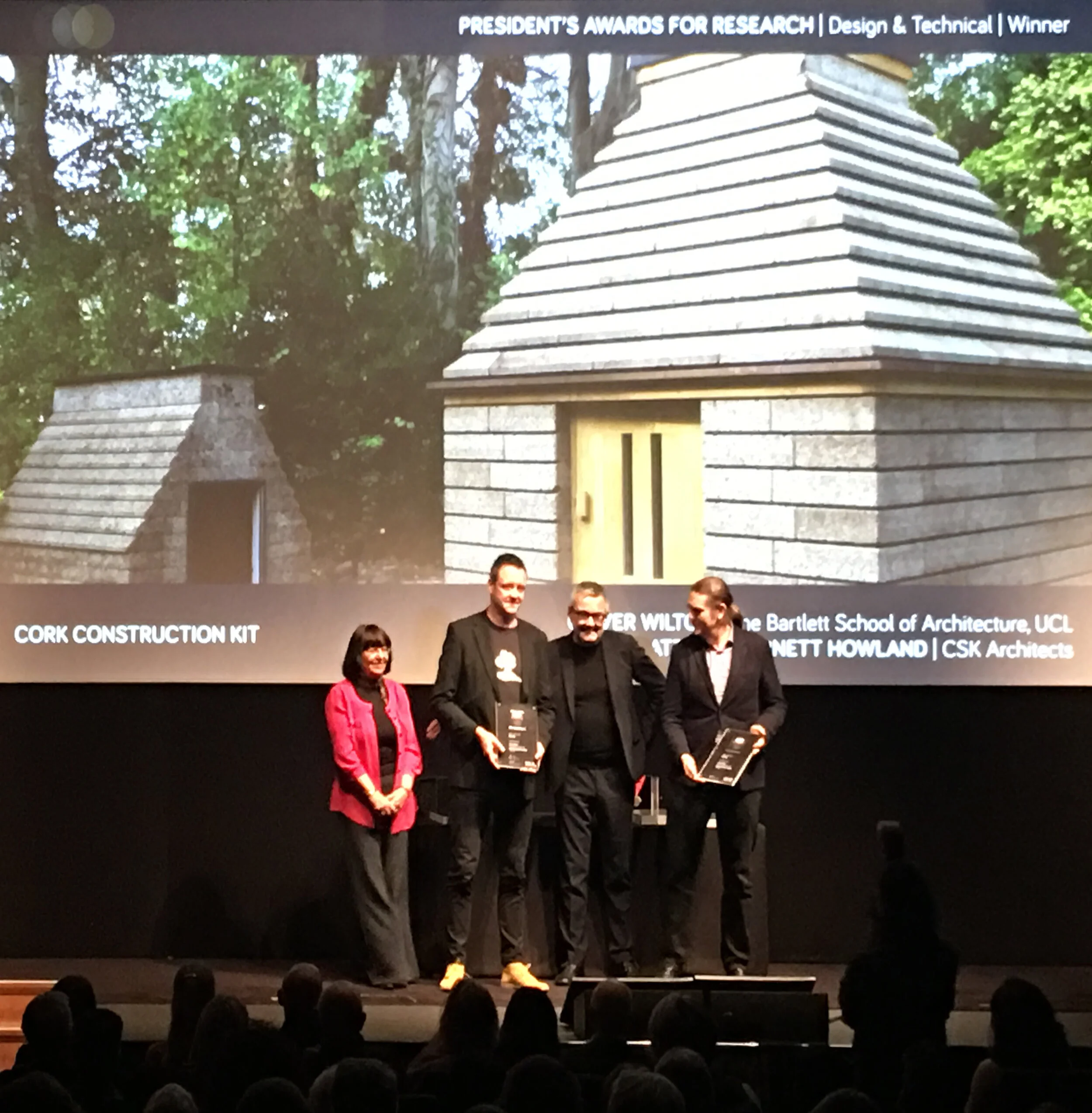 “Cork Construction Kit” wins an RIBA President’s Award for Research 2019!