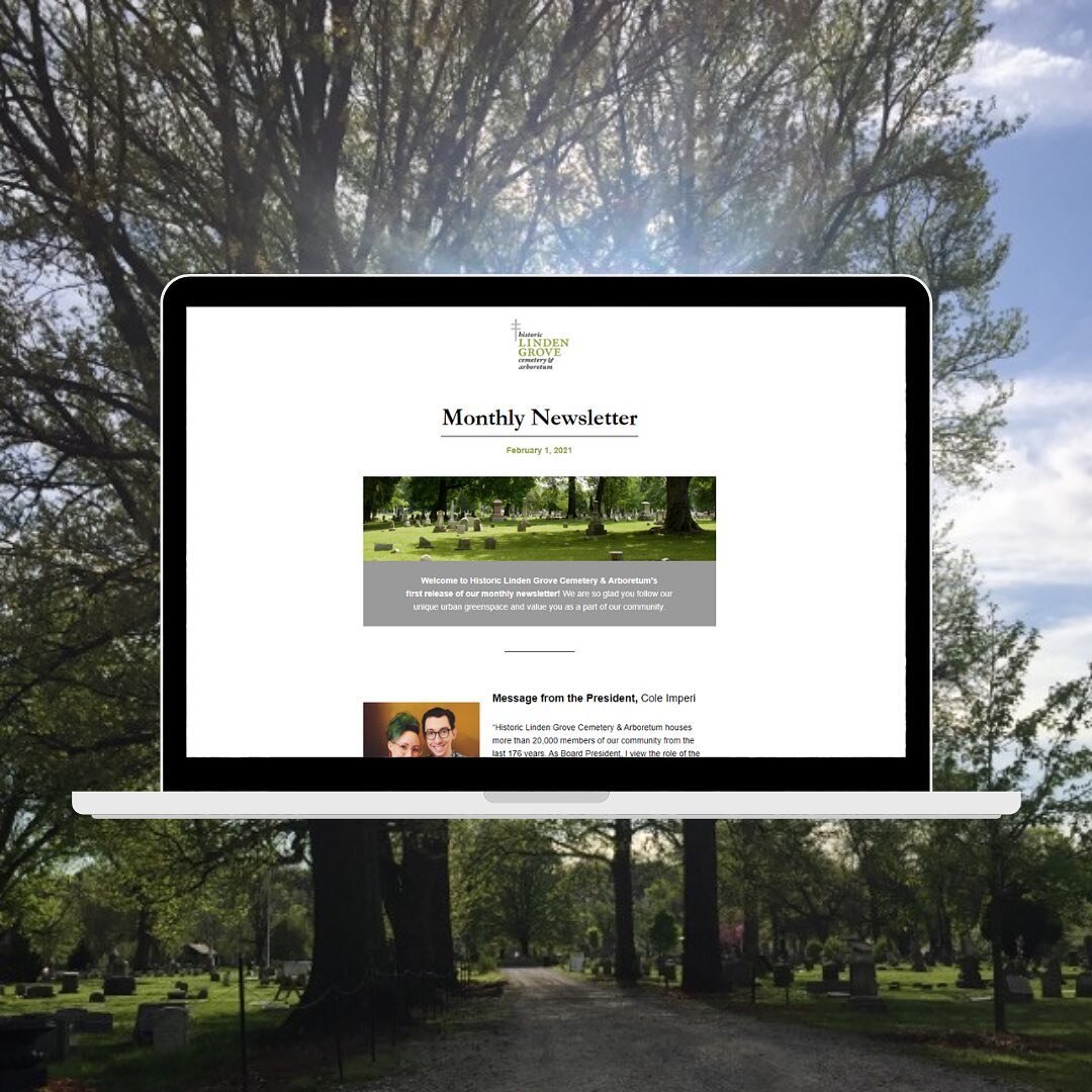 Exciting news, friends 📢

Linden Grove Cemetery &amp; Arboretum now has a monthly newsletter! 

Join our email list to stay up-to-date on the history and happenings at our unique historic greenspace, right in the heart of the City of Covington.

You