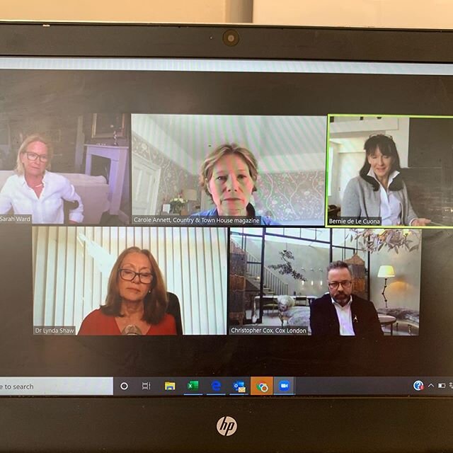 Amazing webinar with insightful information from the great @carolewannett @coxlondon @delecuona @interiorsbysarahward thank you #back to work #inittogether #interiors #keepworking @thenewnormal