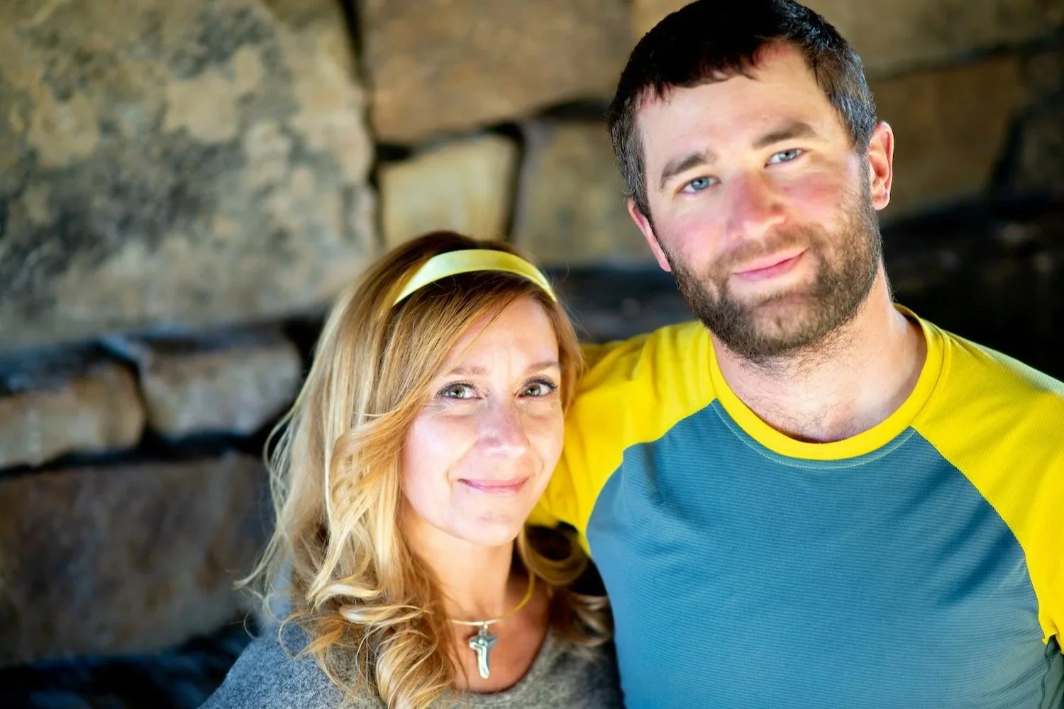Flyshot Outfitters owner and outfitter David Kern with his wife, Heather Kern, in Bozeman, Montana—the team behind Flyshot's timeless and intentional river days.