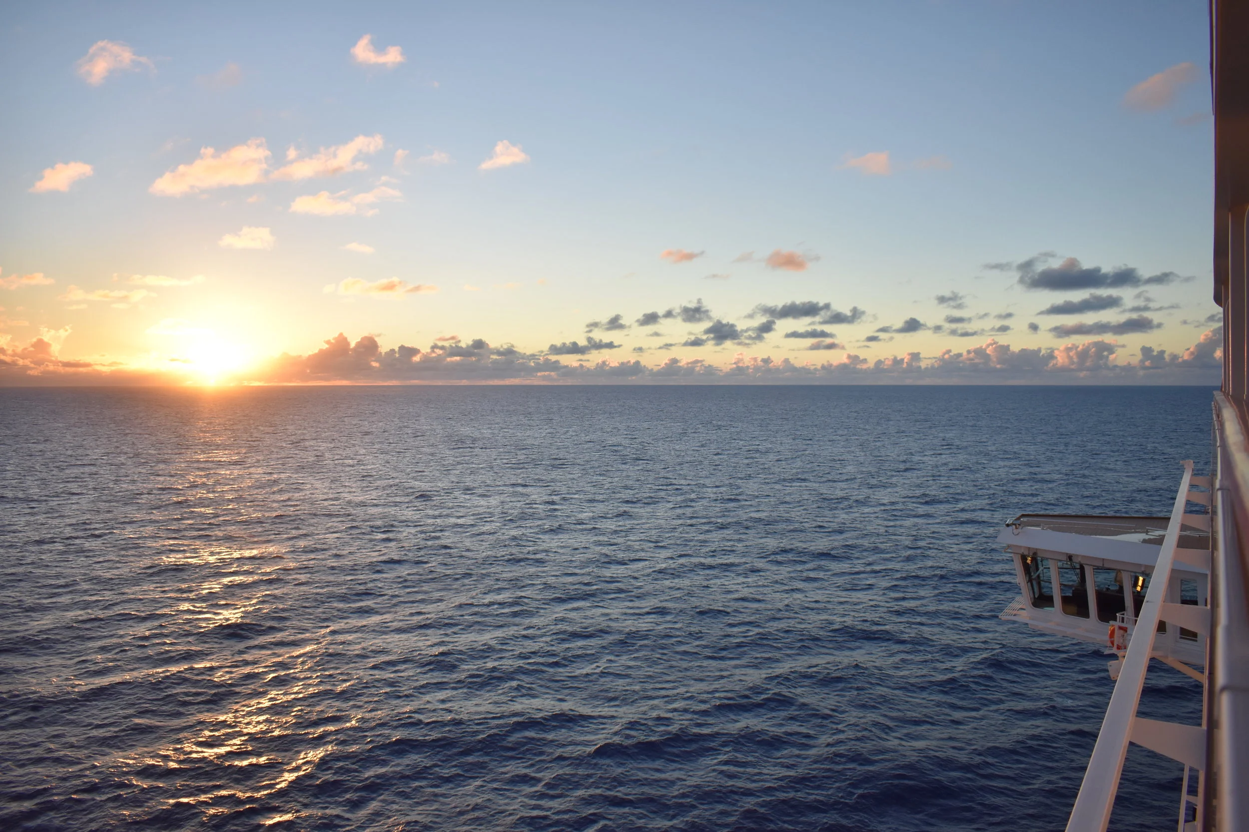 Por do Sol em algum lugar no Caribe