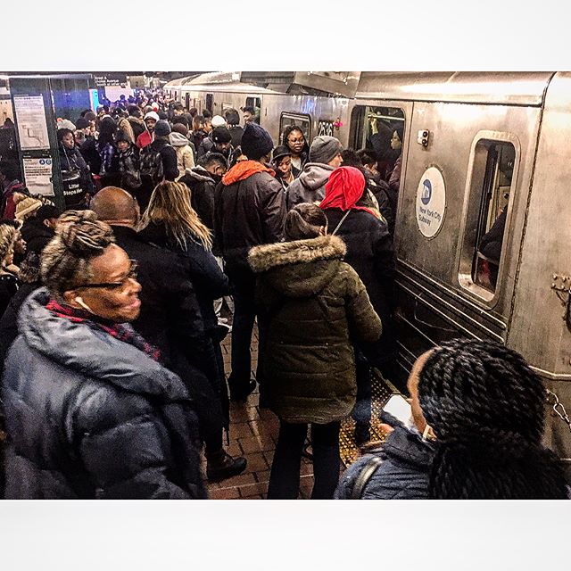 Morning Commute - Compliments of the MTA 
I think everyone knows my feelings towards the MTA. No need to speak any further about the matter, but here are some photos from this mornings more than an hour long commute from the 125th Street station to t