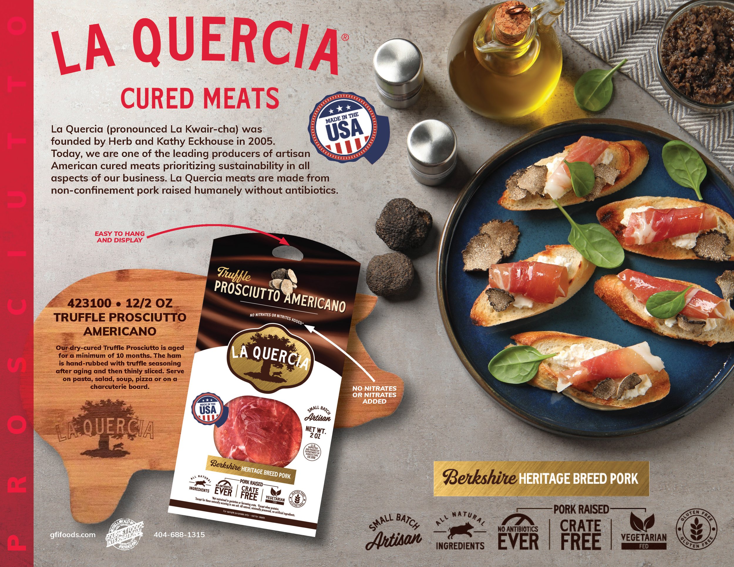  a new item flyer I created at Gourmet Foods International 