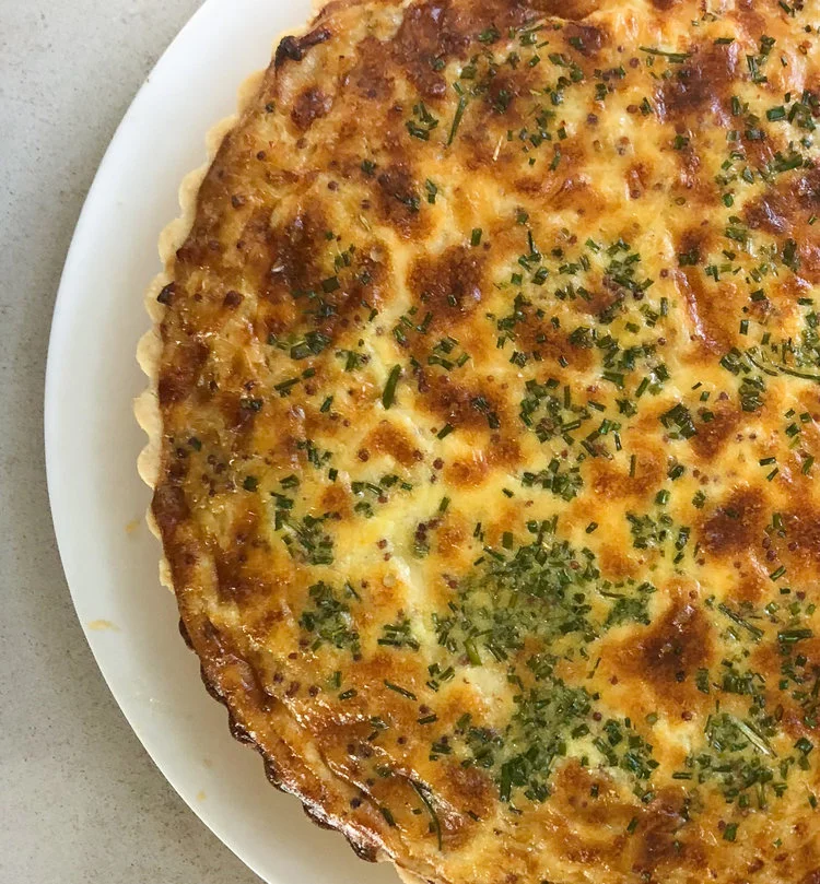 A Leek and Mustard Tart