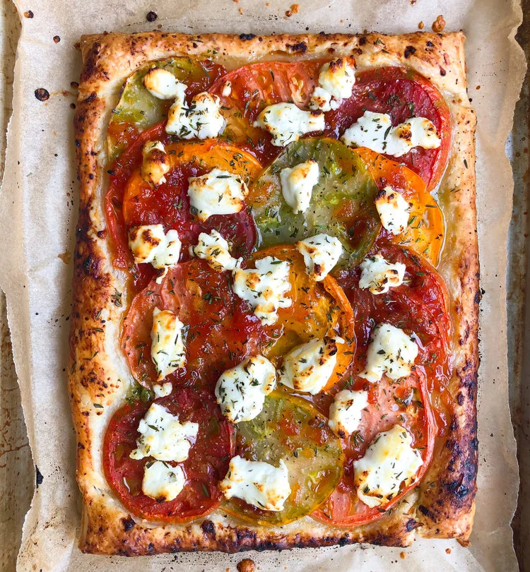 A Lovely Tomato and Goat Cheese Tart
