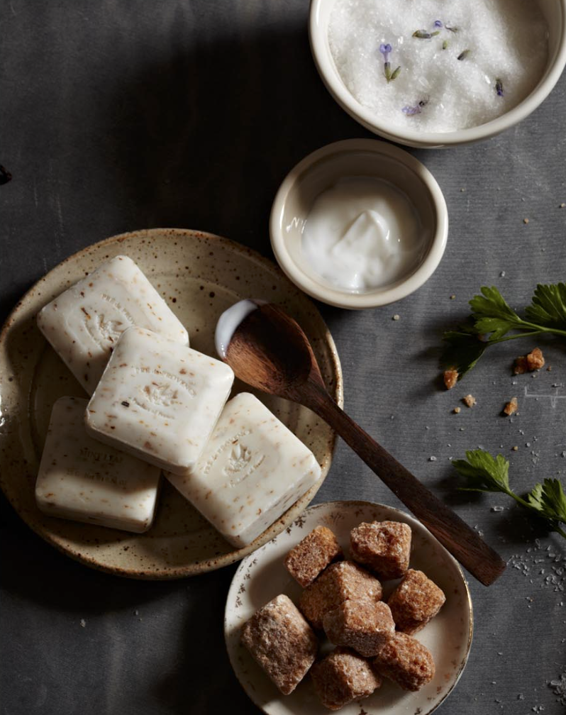 Provincial rustic beauty product photography