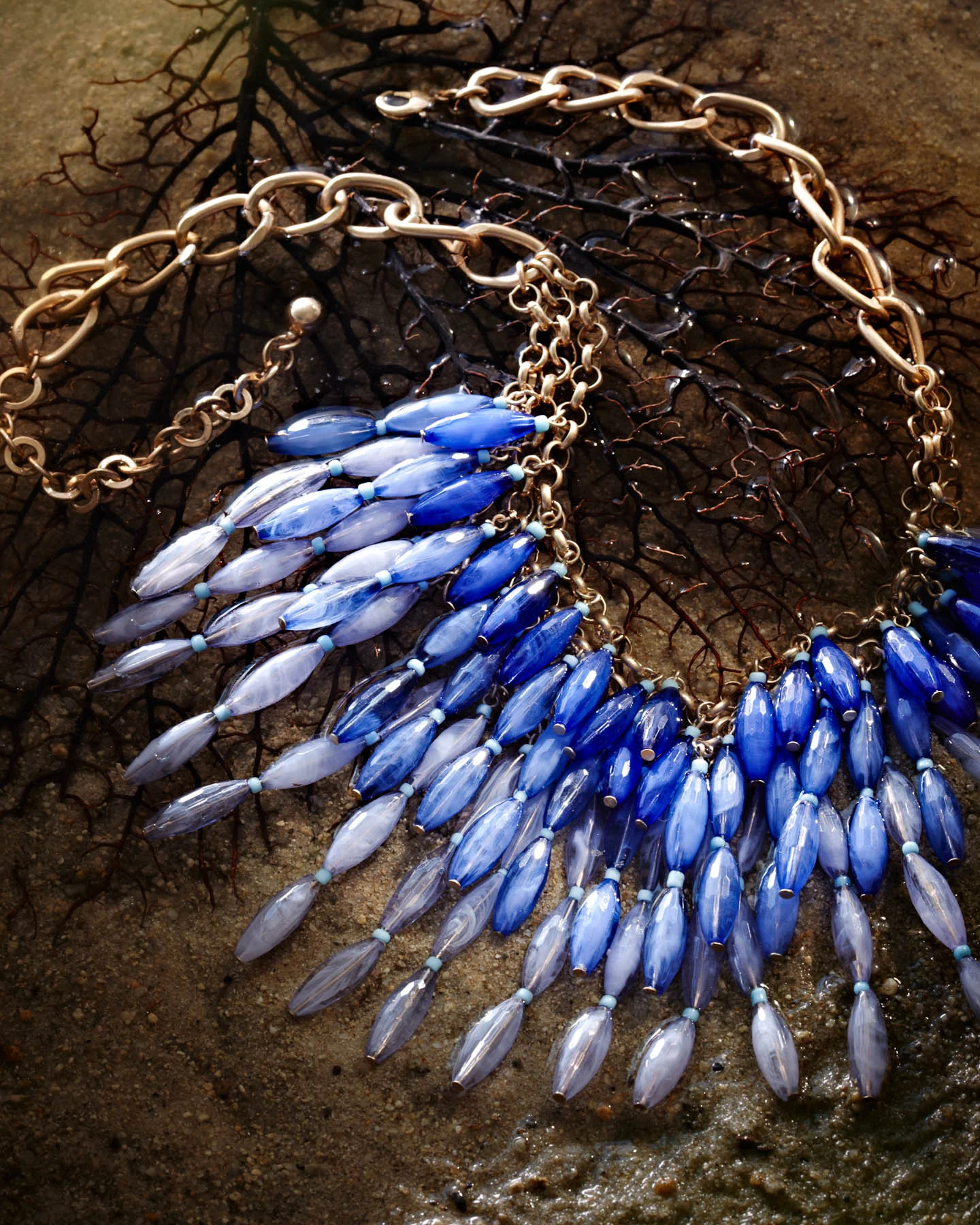 Ocean inspired jewelry photography