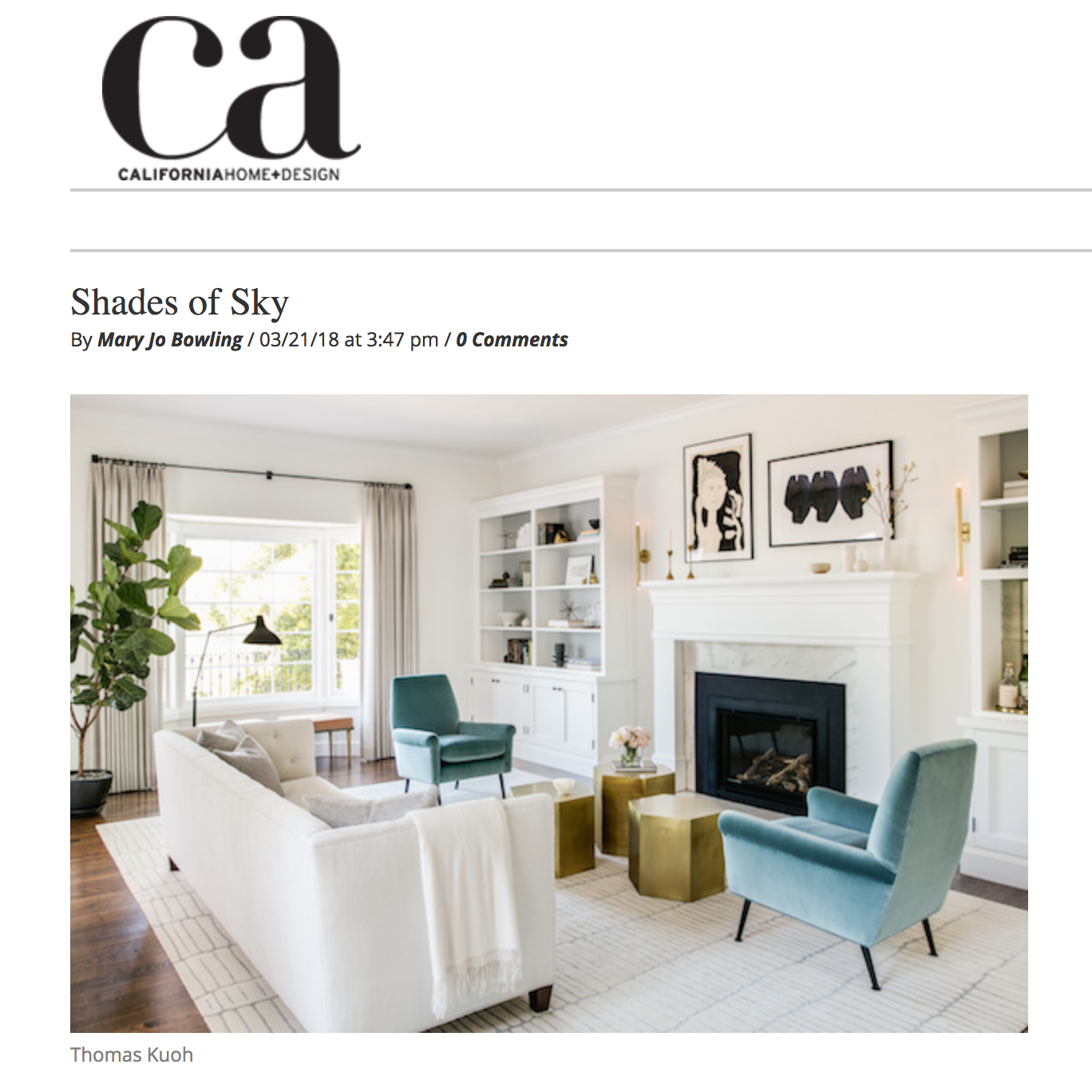 California Home and Design Online Feature