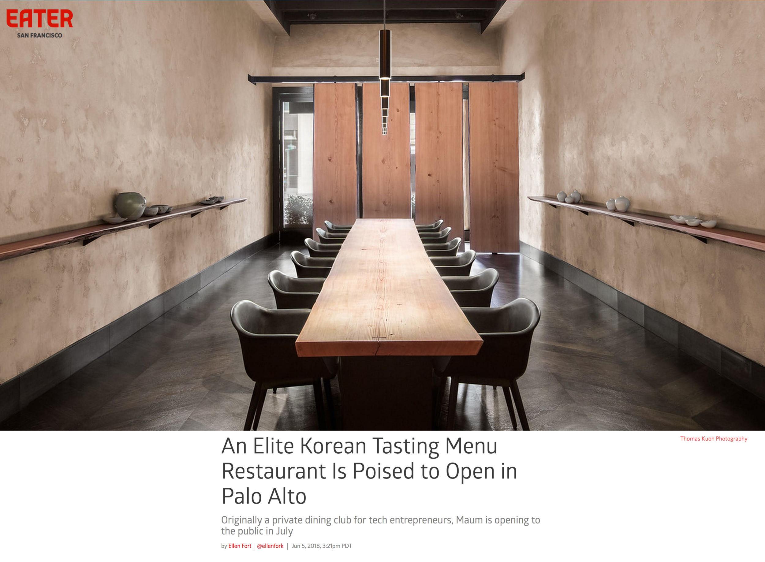 Maum: Eater SF Online Feature