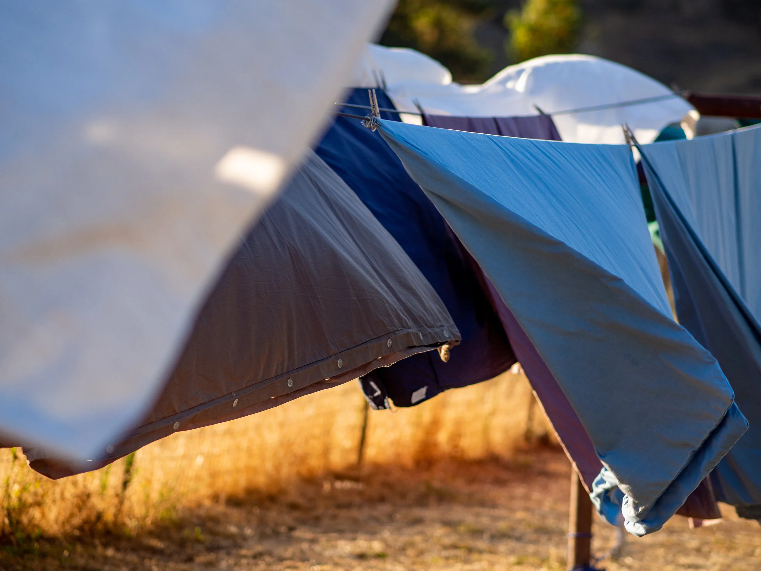 The smell and feel of sun dried Sheets. Rustic, but comforting. 