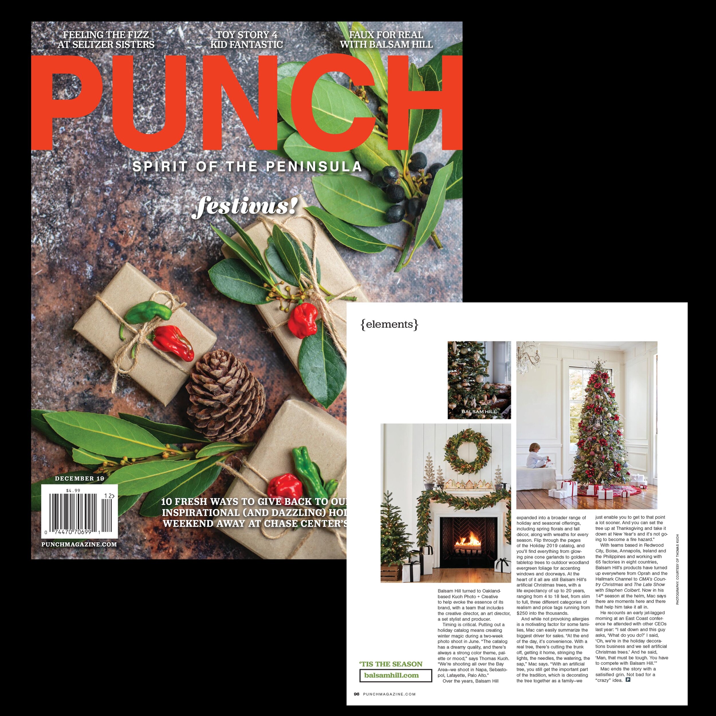 Balsam Hill and Punch Magazine