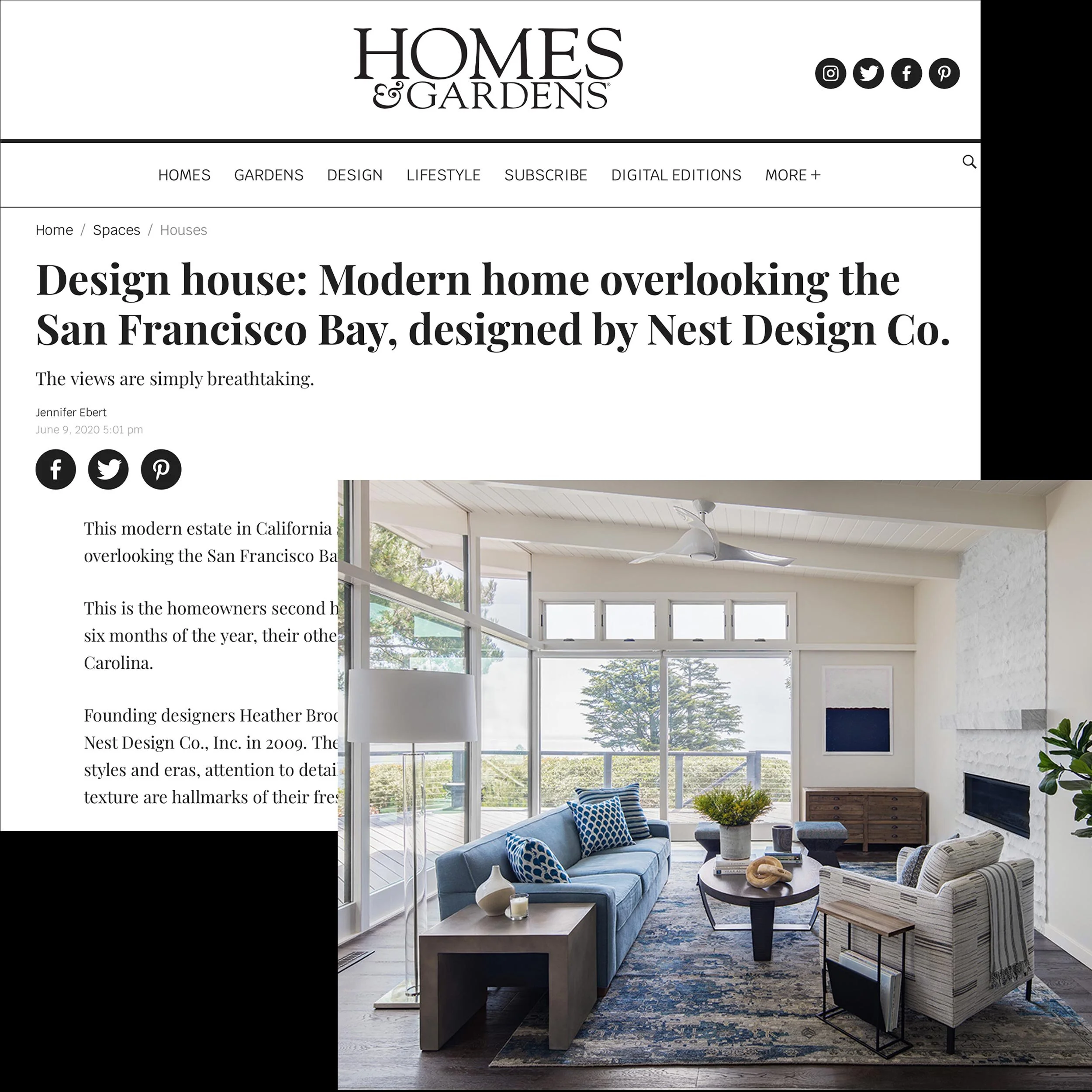 Homes &amp; Gardens - Nest Design Co.