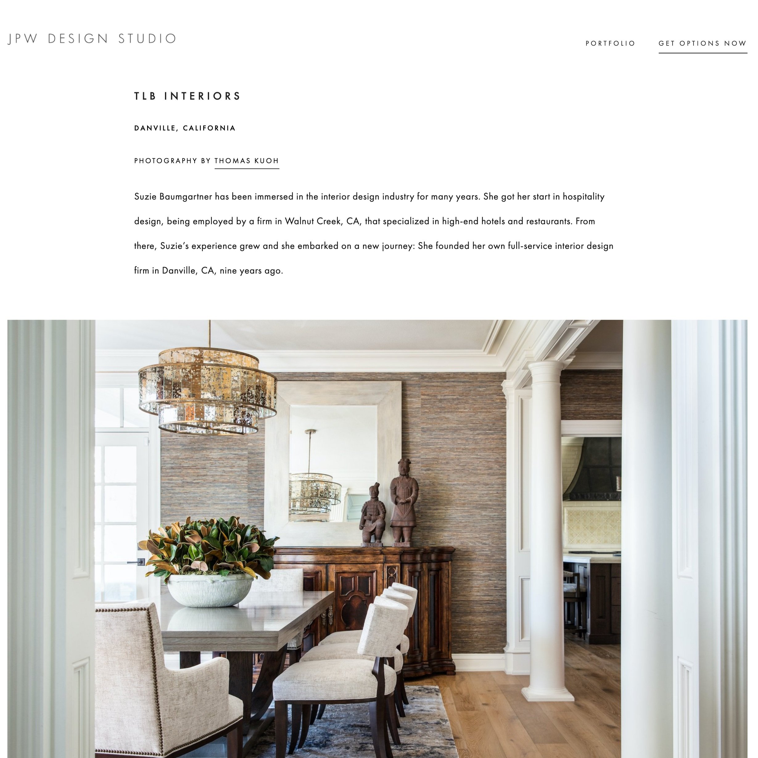 JPW Design Studio features TLB Interiors