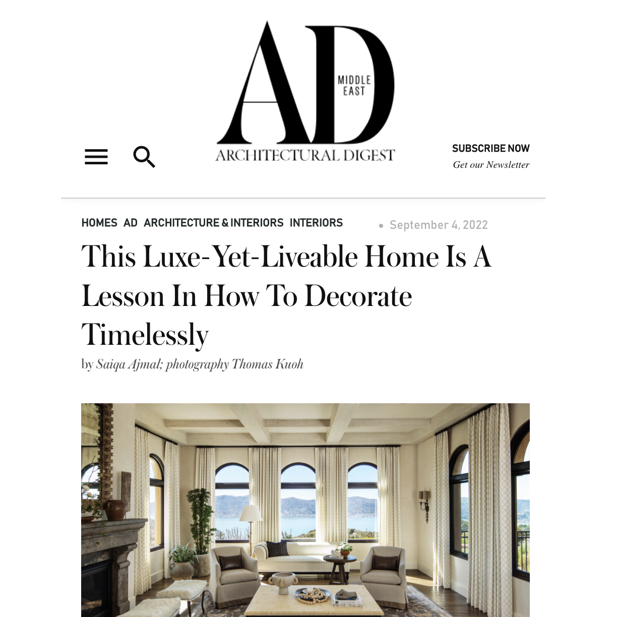 Featured in Architectural Digest, Designer Fletcher Rhodes