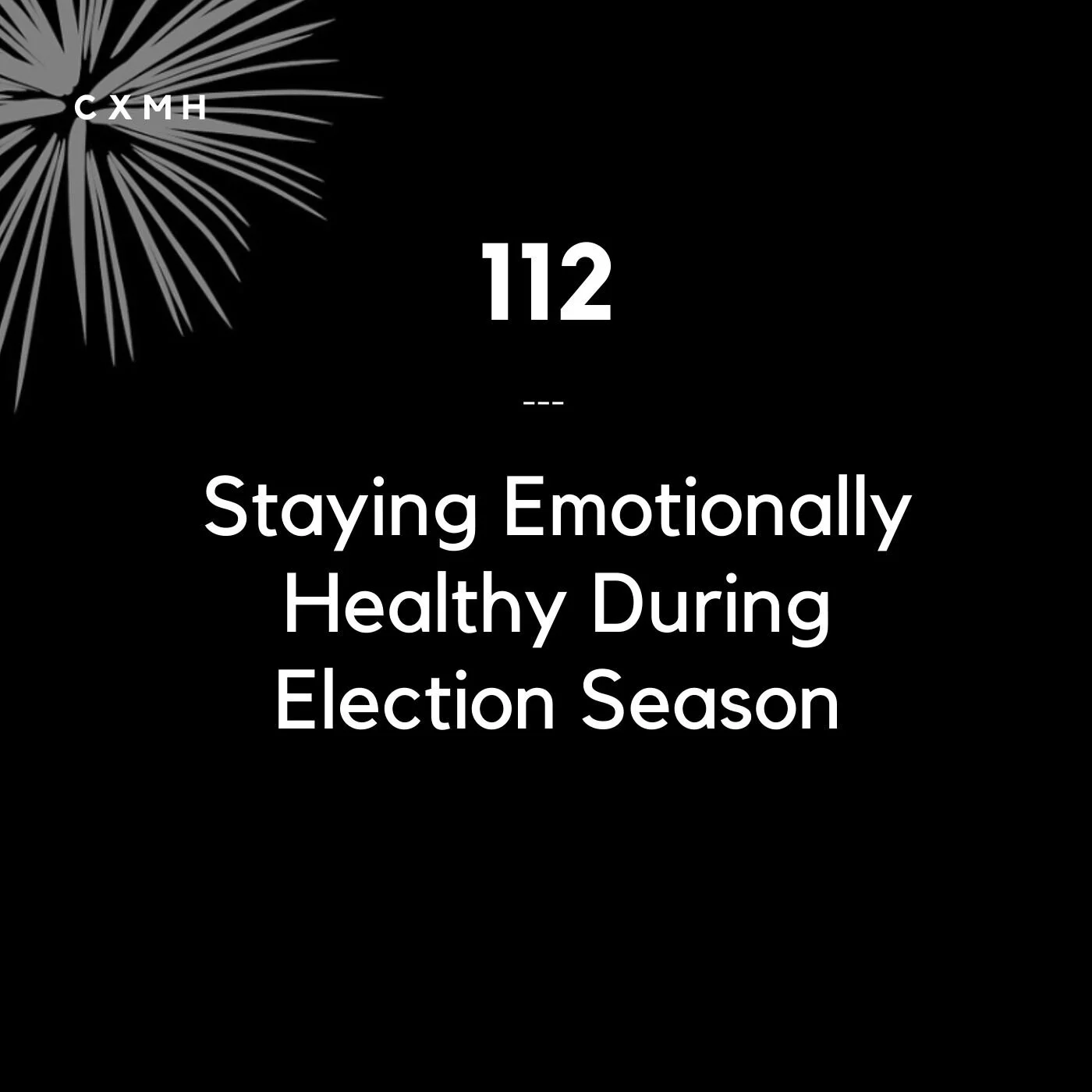 112 - Staying Emotionally Healthy During Election Season episode artwork