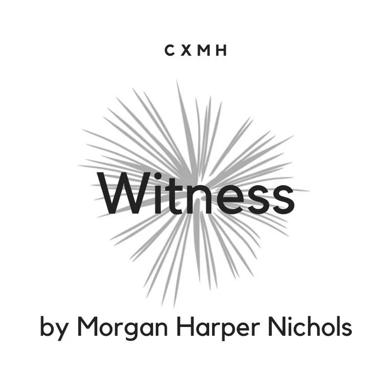 Bonus! "Witness" by Morgan Harper Nichols