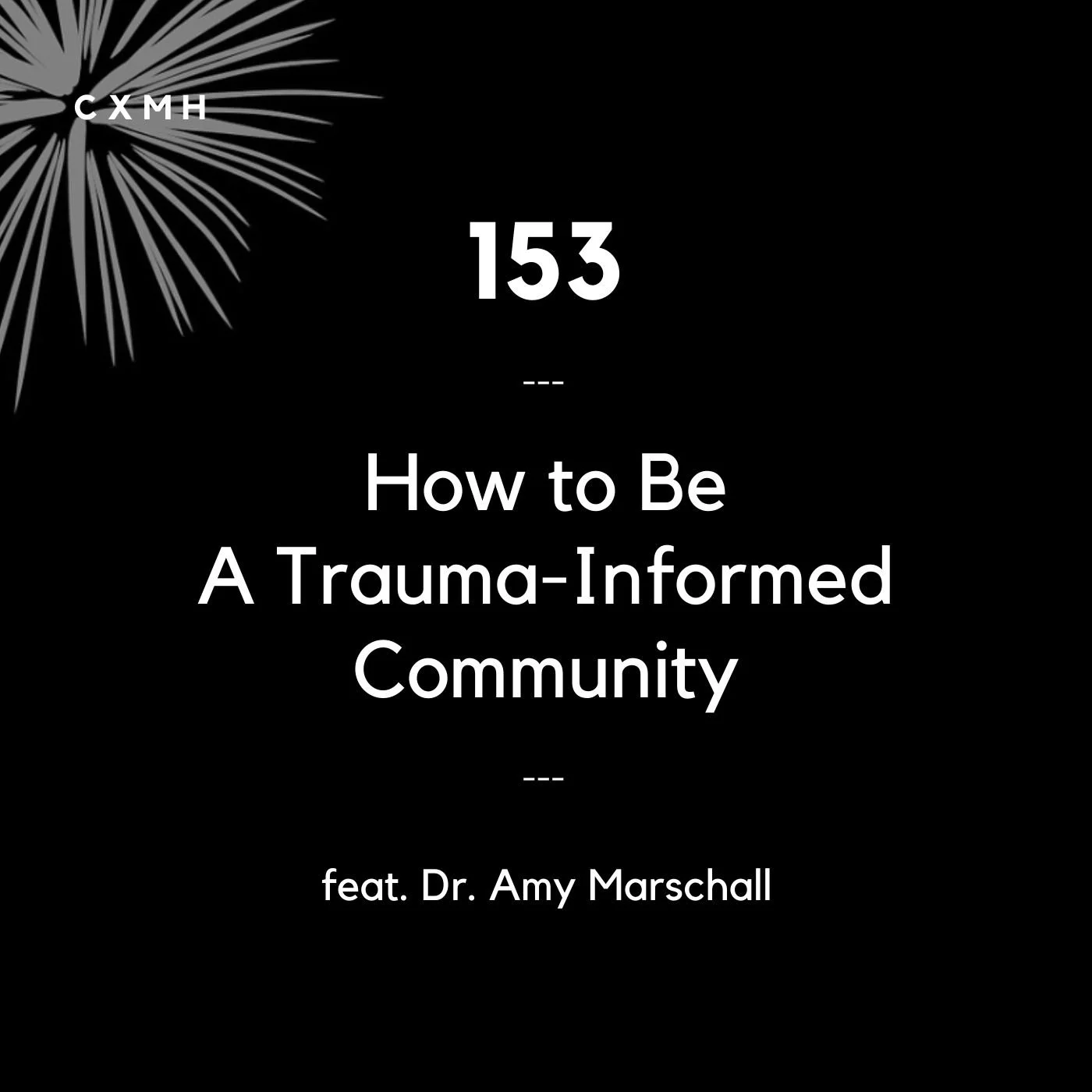 153 - How to Be a Trauma-Informed Community (feat. Dr. Amy Marschall) episode artwork