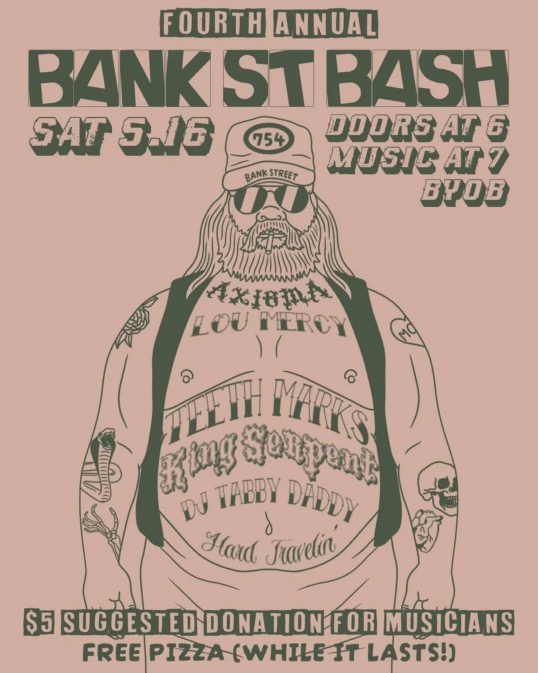 May sure is shaping up nicely! 

See you on Saturday May 16 at @bankstreetgarage for 🎸🍕🍻 We&rsquo;re getting boot scootin&rsquo; ready for ya! 

#columbus #livemusic #rocknroll #kingserpent #band