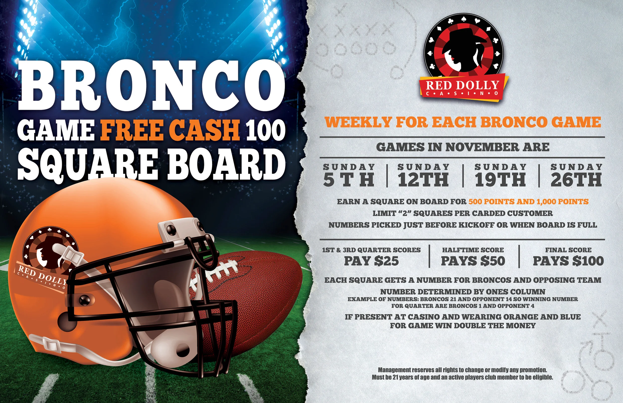 Broncos Square Board