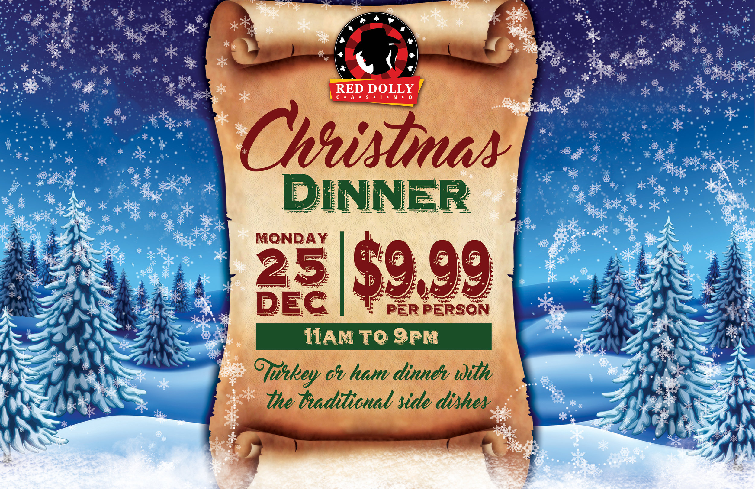 Merry Christmas! Christmas Dinner.