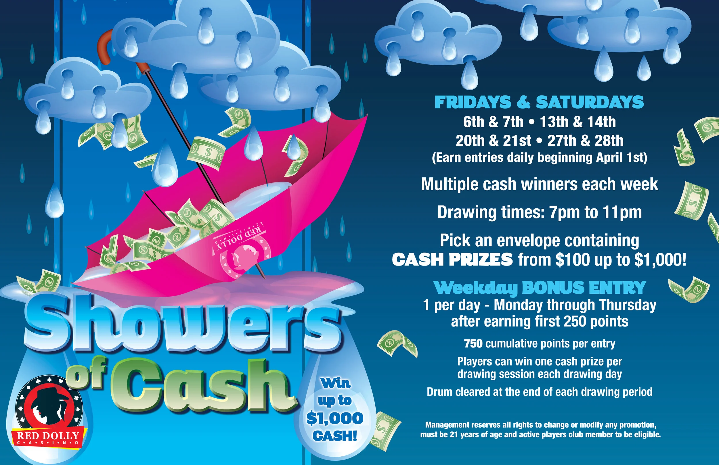 Showers of Cash!