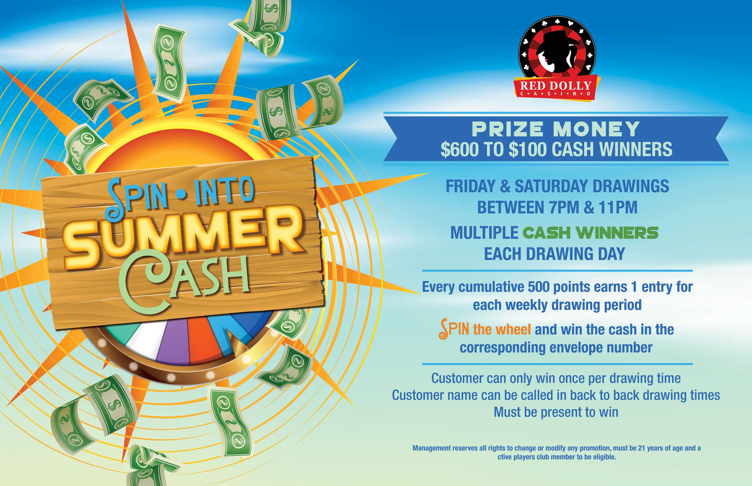 Spin Into Summer Cash!
