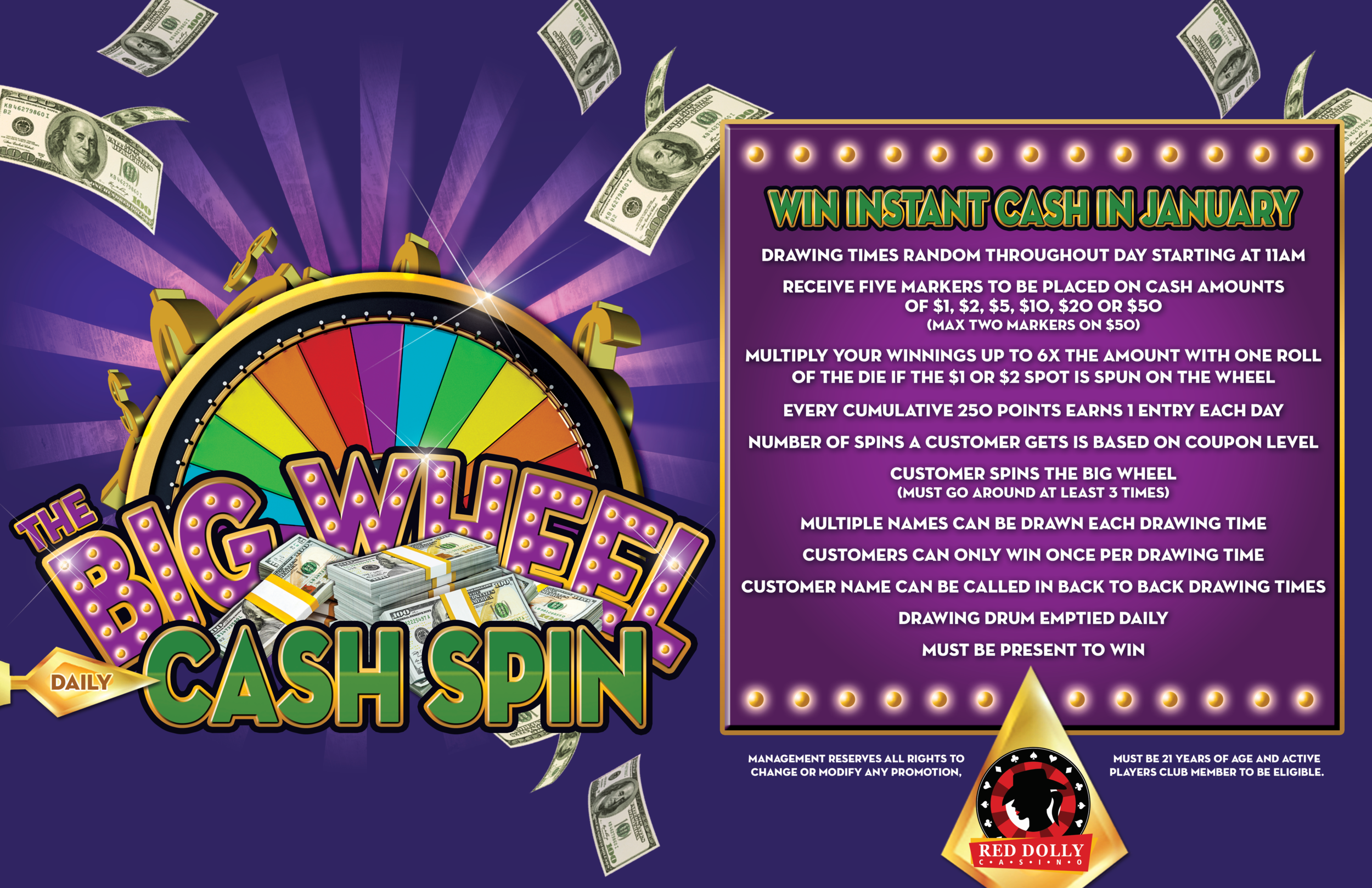 The Big Wheel Cash Spin!