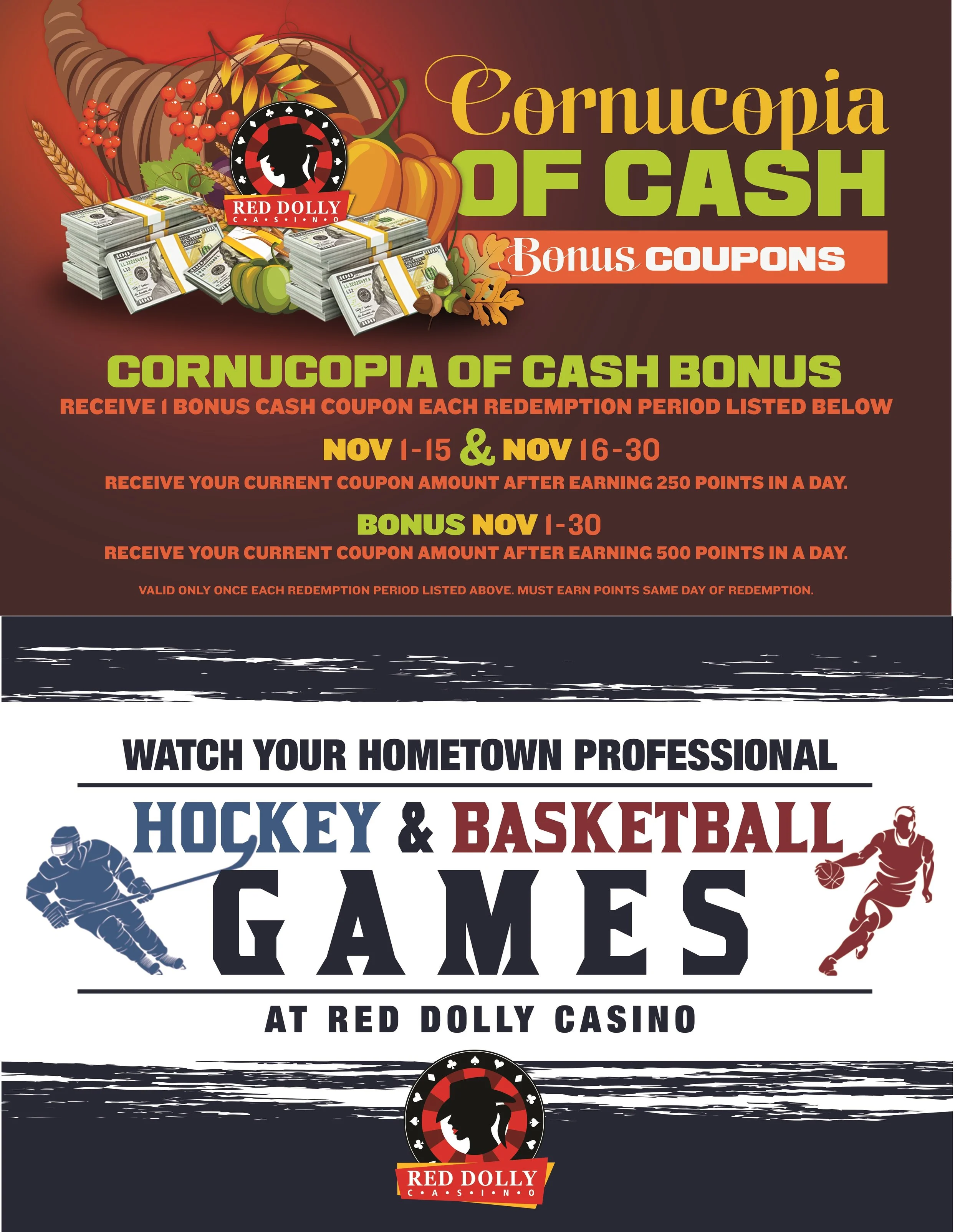 Cornucopia of Cash! Watch the Game Here!
