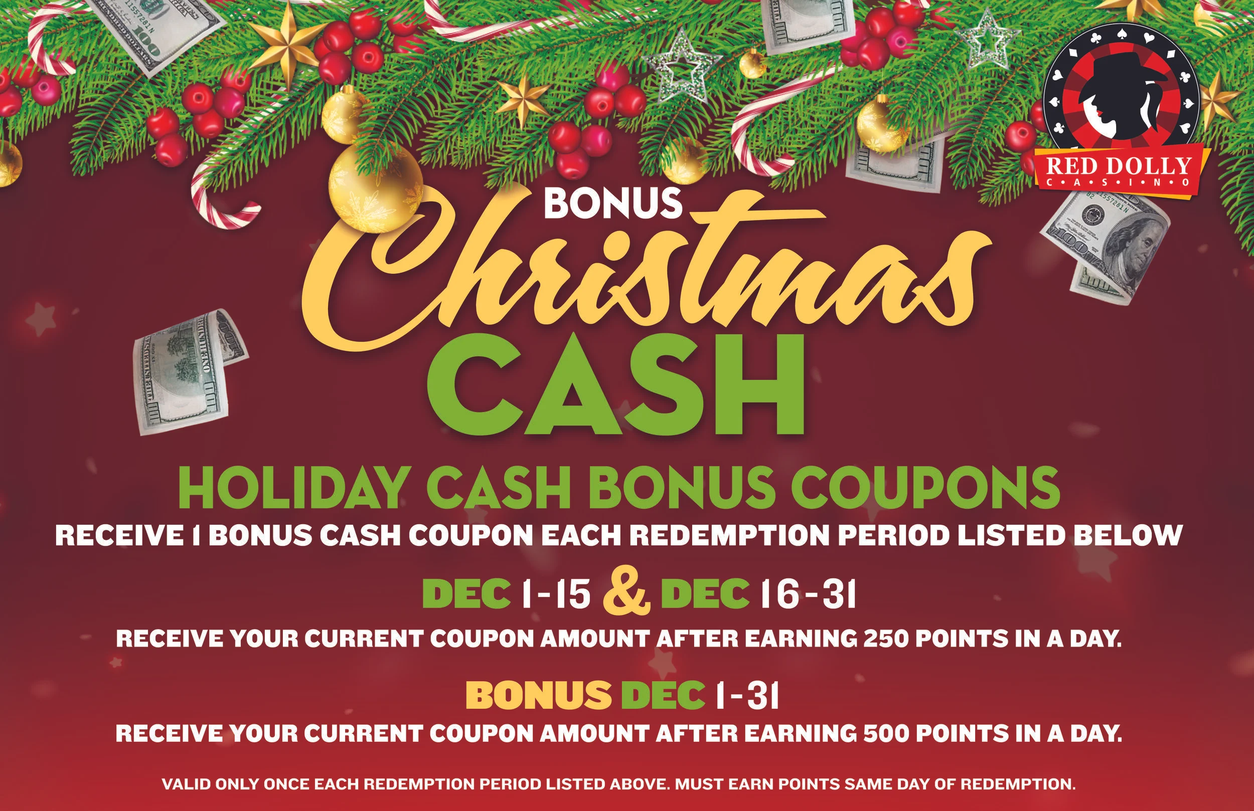 Bonus Christmas Cash!