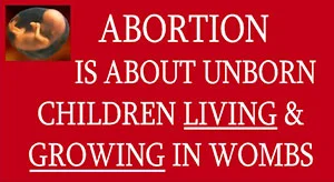 Abortion is About Unborn Children...