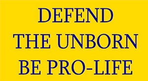 Defend the Unborn be Pro-Life