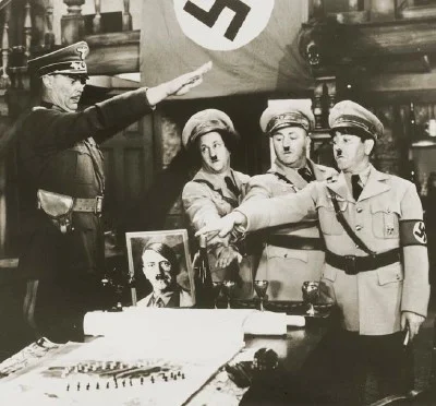 The Three Stooges in "You Nazty Spy," released in 1940. 