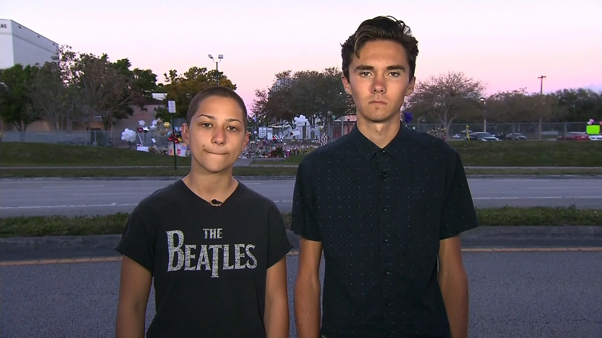 Emma Gonzalez and David Hogg, survivors of the shooting at Marjory Stonemason Douglas High School, 