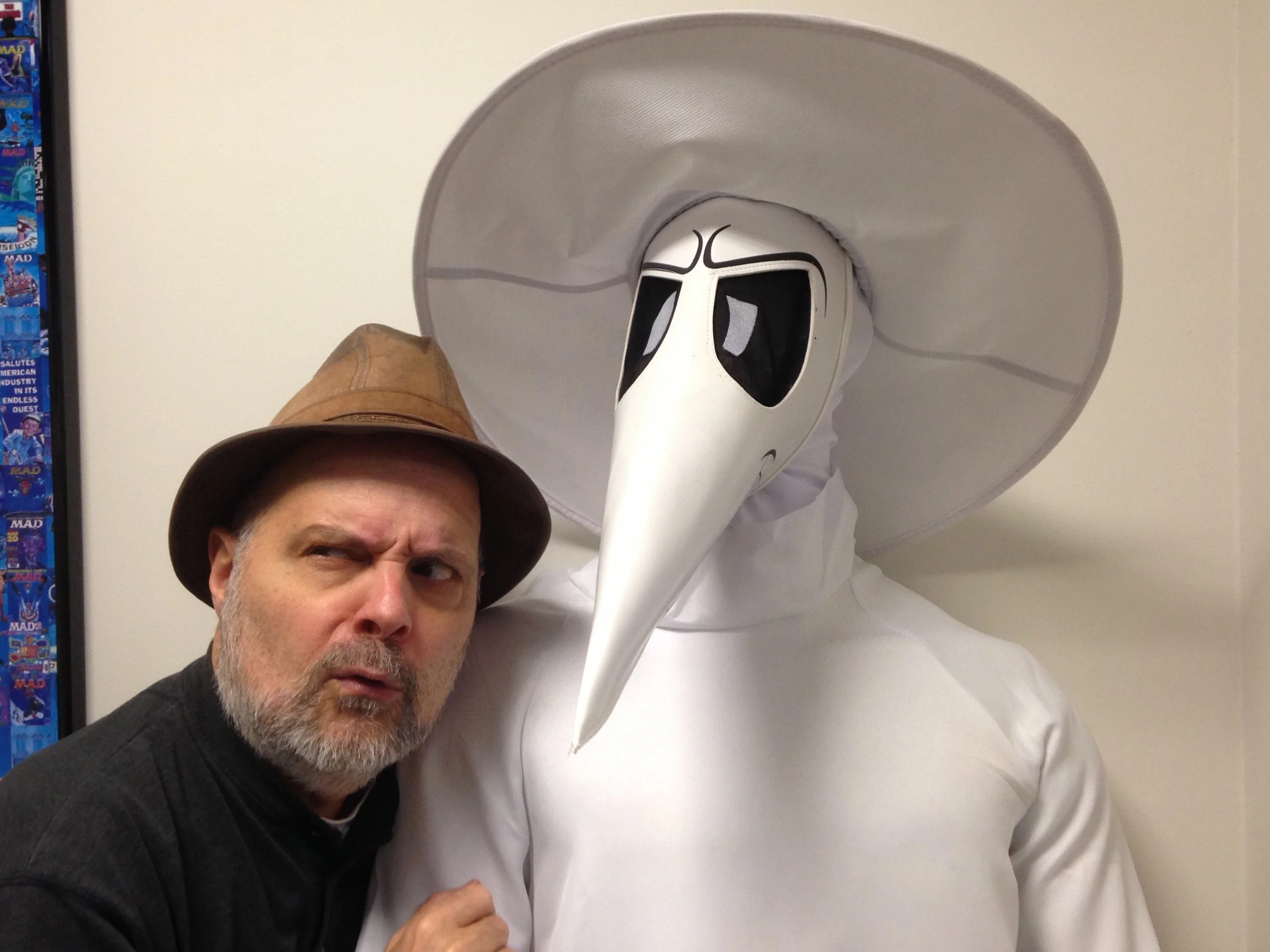 Joe Raiola at an editorial meeting at the MAD office in 2017.