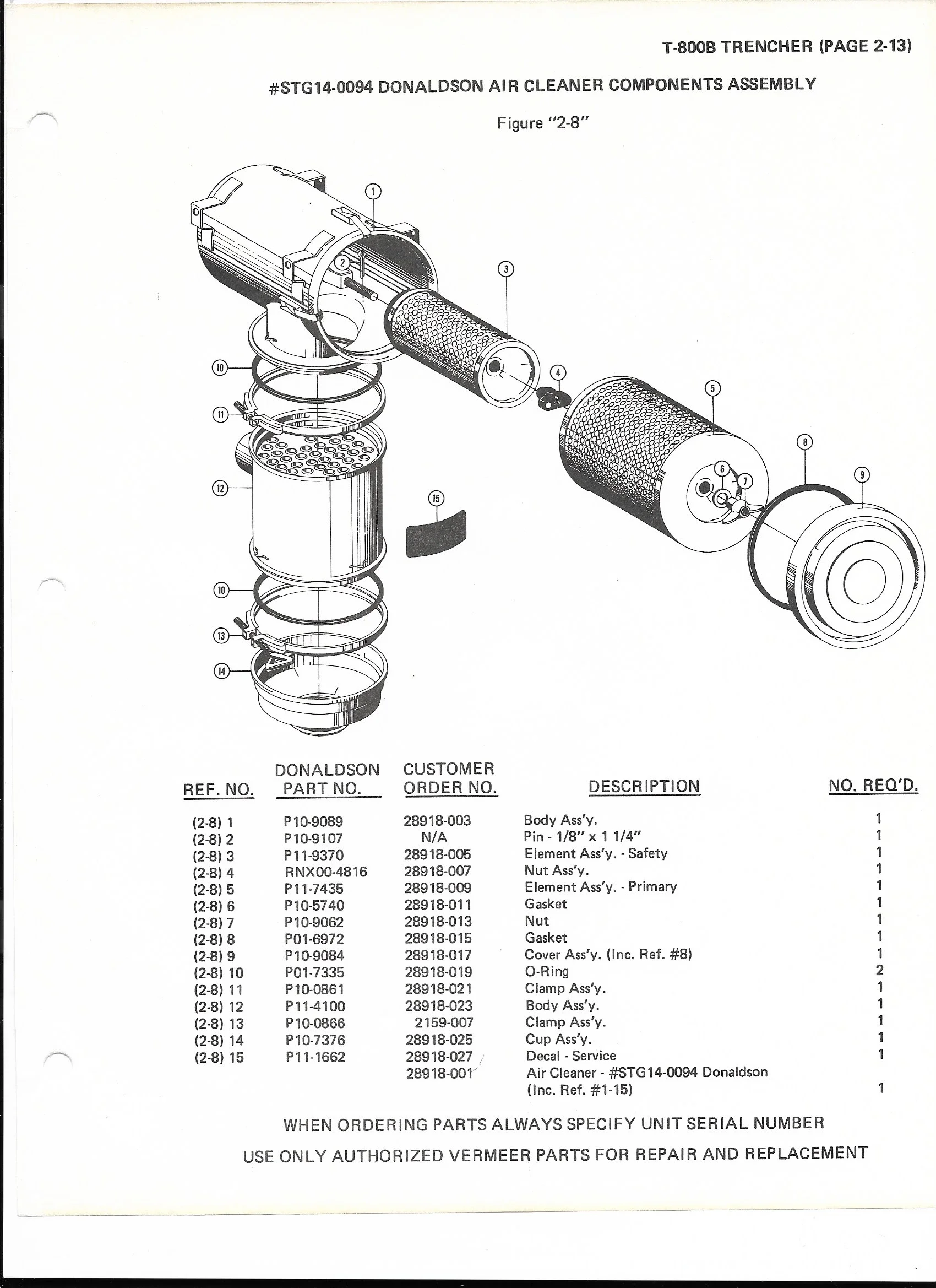 Vermeer 800 Chain Trencher - ENGINE THROTTLE ASSEMBLY