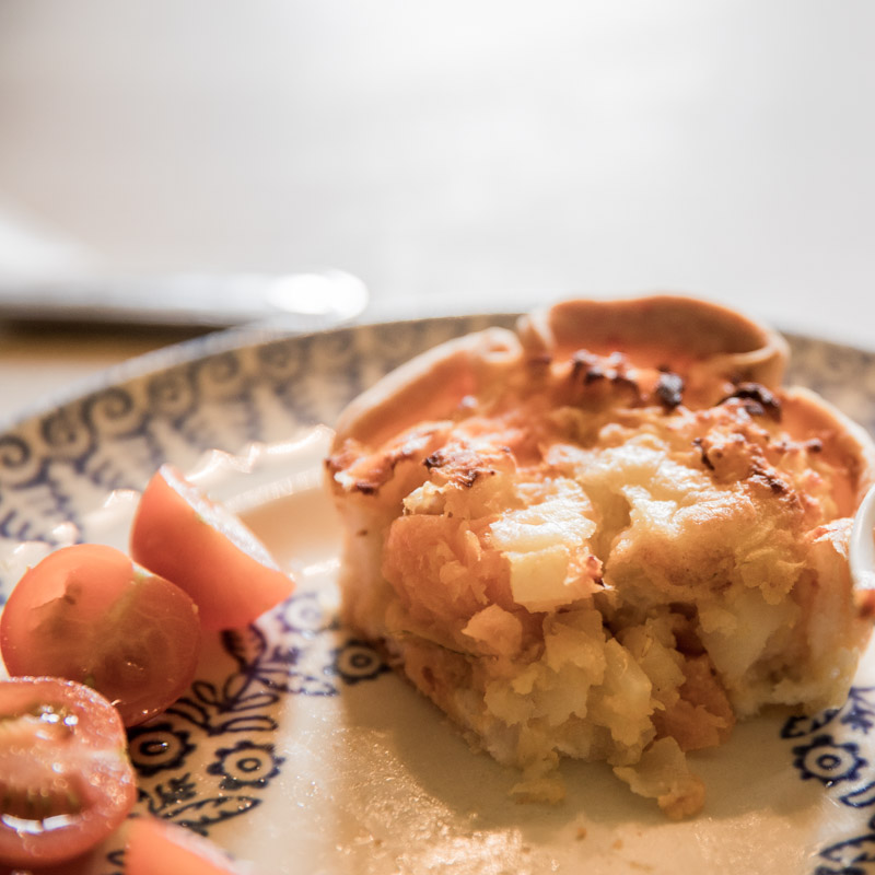 Homity Pie in the Cafe