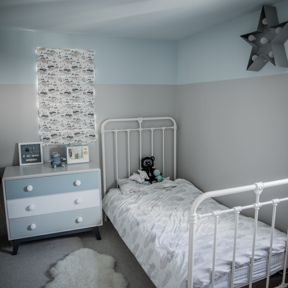 grey kids bedroom