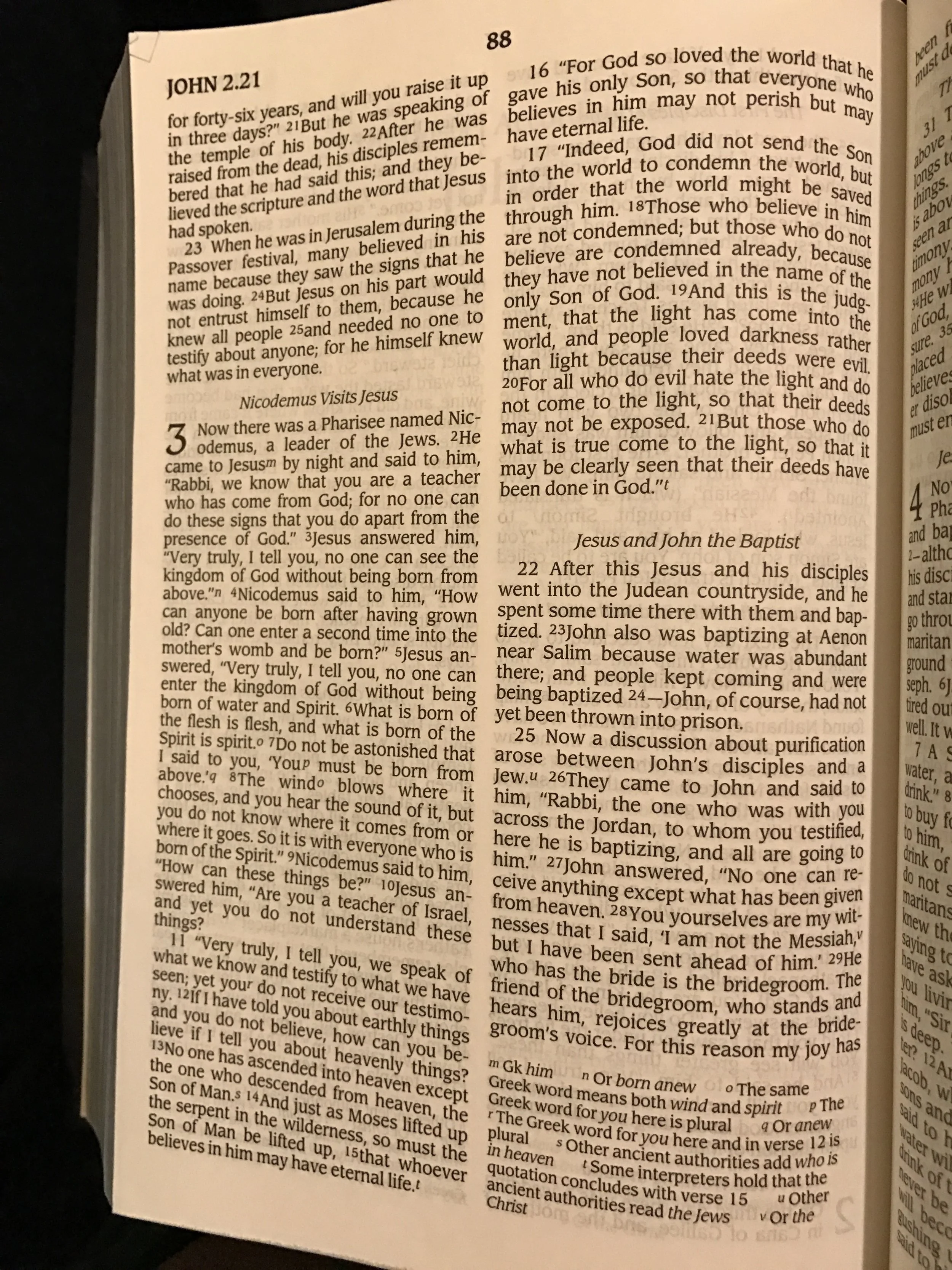 Nicodemus, in John 3:1-3:15, gets to play Scottie Pippen to Jesus's Michael Jordan.