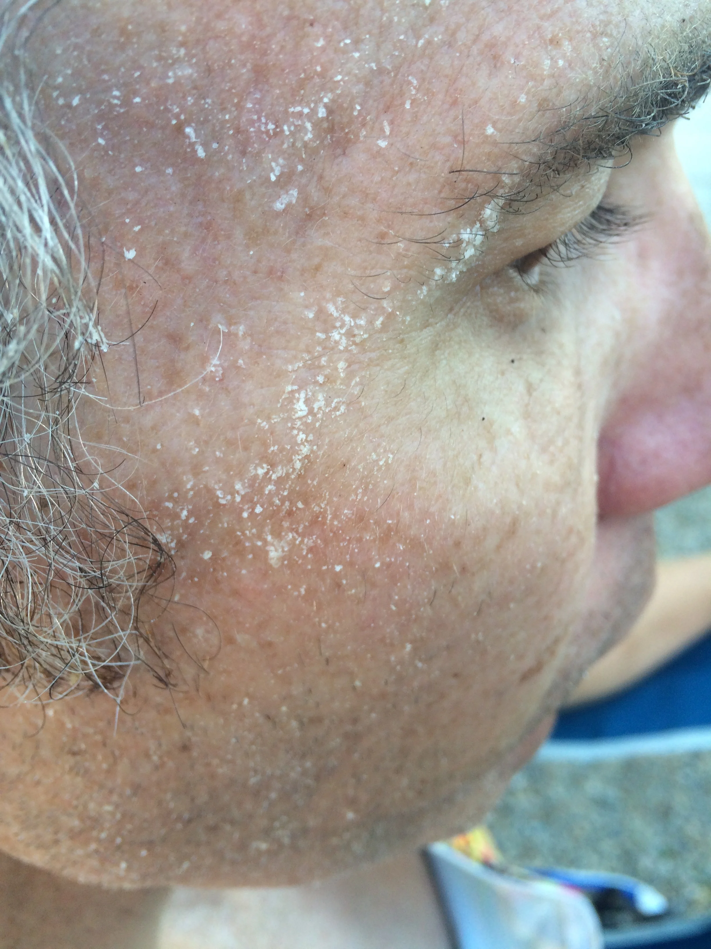Cockiness gone. Replaced by salt oozing from my skin, iguana-style.