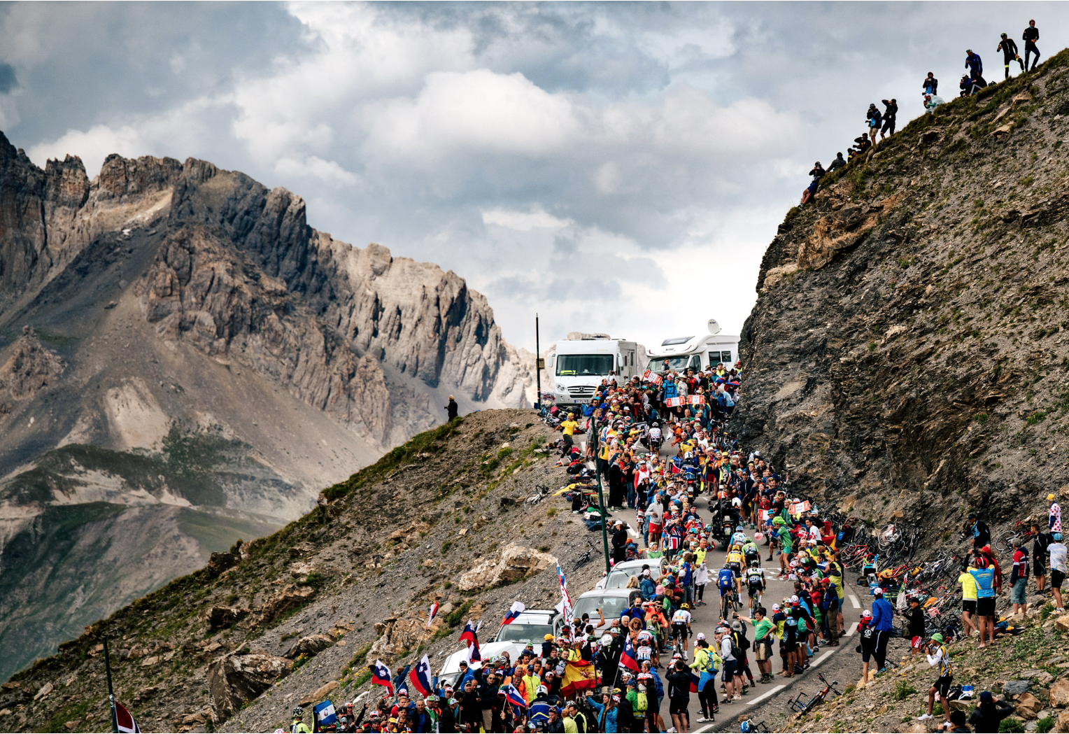 I literally gasped when I saw this pic of the Col du Galibier. 