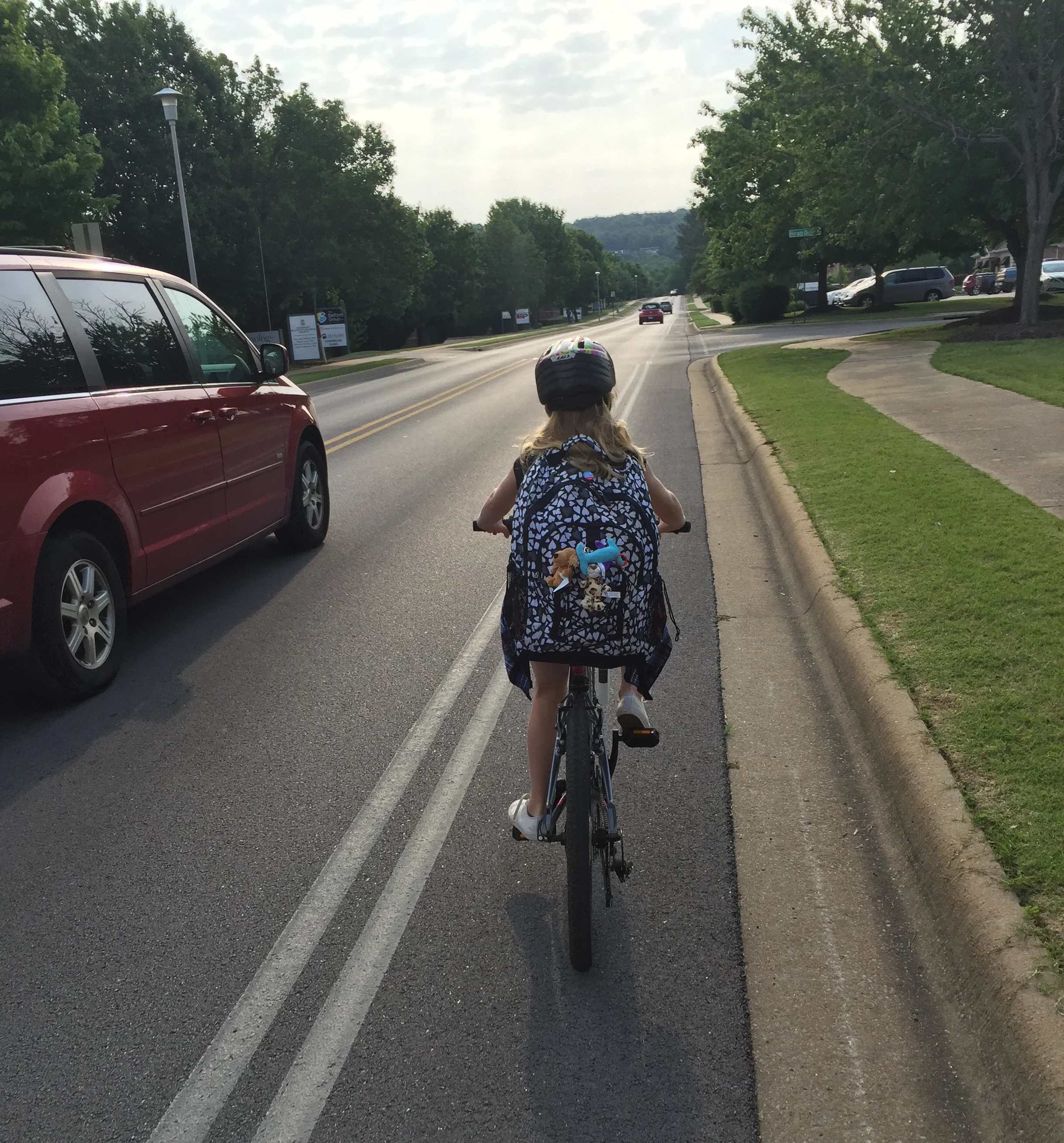 A protected bike lane would be really nice about now.