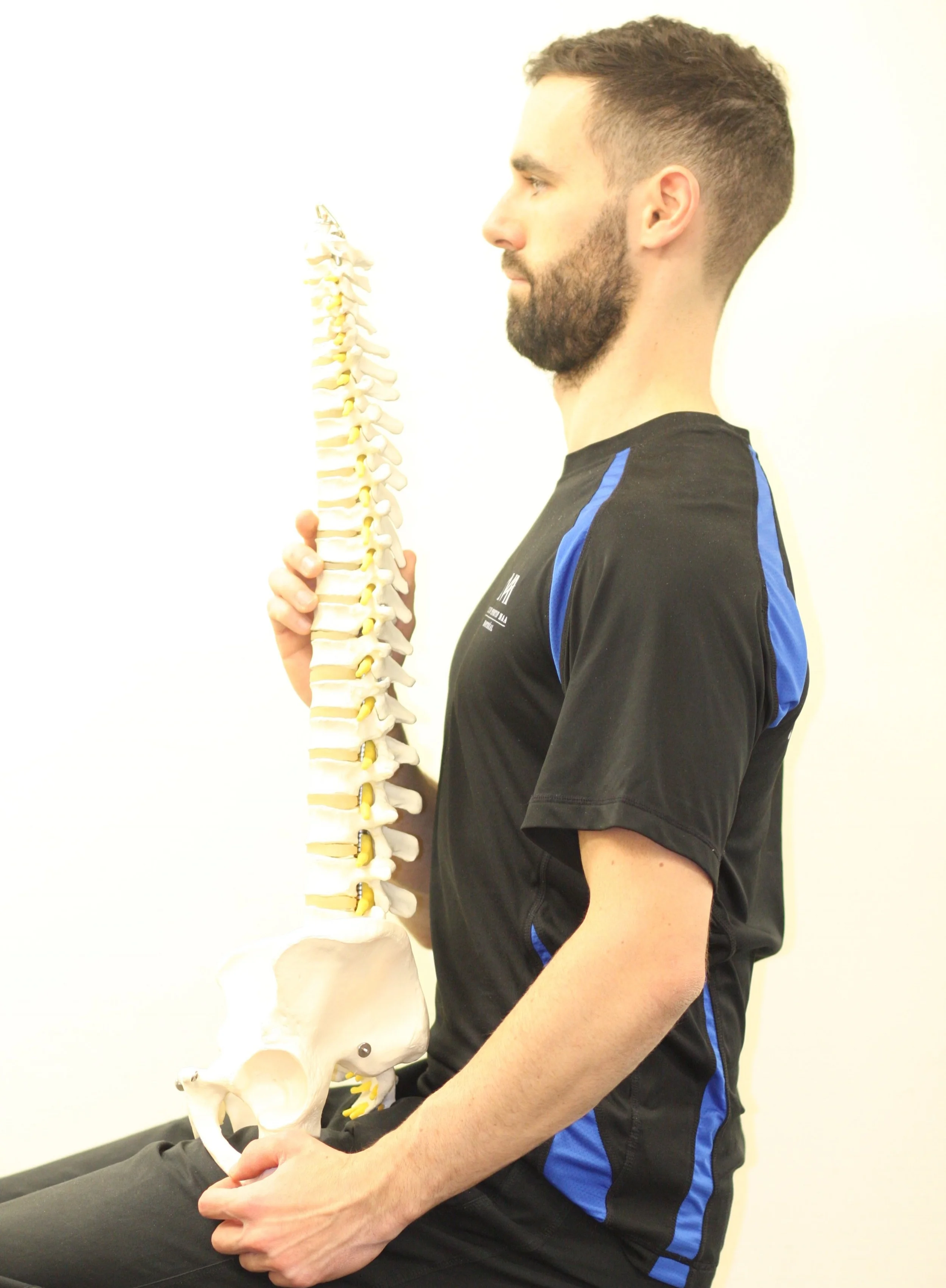 A straight, but not neutral, spine position