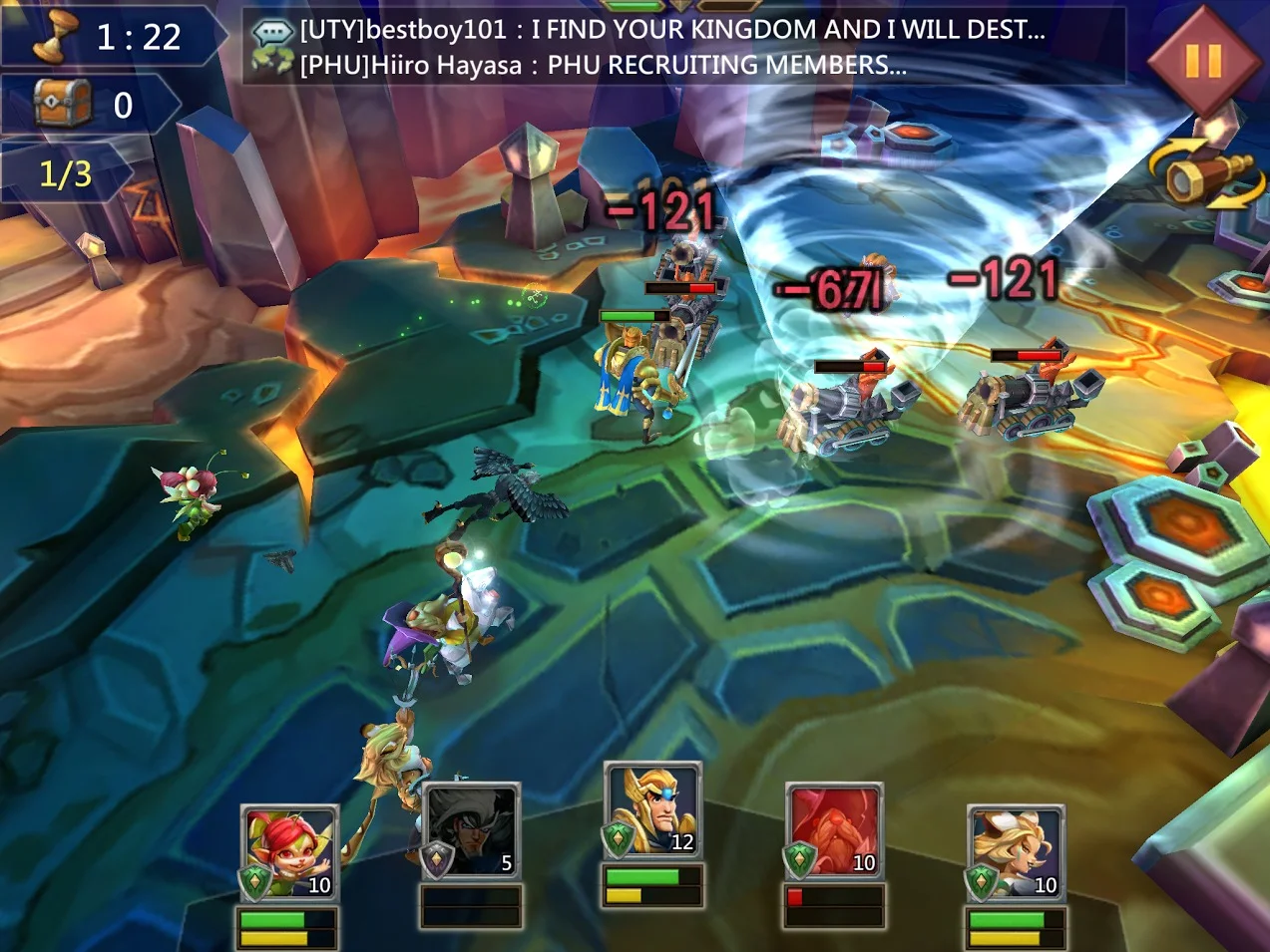 Lords Mobile by IGG is an example of a "5X" game. It has a character battle game loop on top of the traditional as battle reports seen in most 4X games.