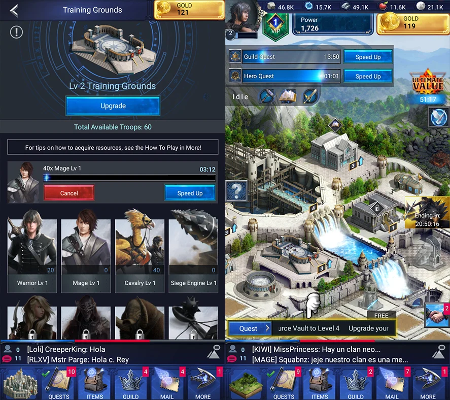 Final Fantasy XV is Machine Zone's third 4X title. Despite prettier graphics, it's the same game game you've already come to love or hate in Game of War and Mobile Strike. Despite this, it's drawn a large numbers of players to the title already.