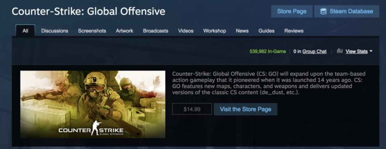 Counter Strike: Global Offensive (CS:GO), Software